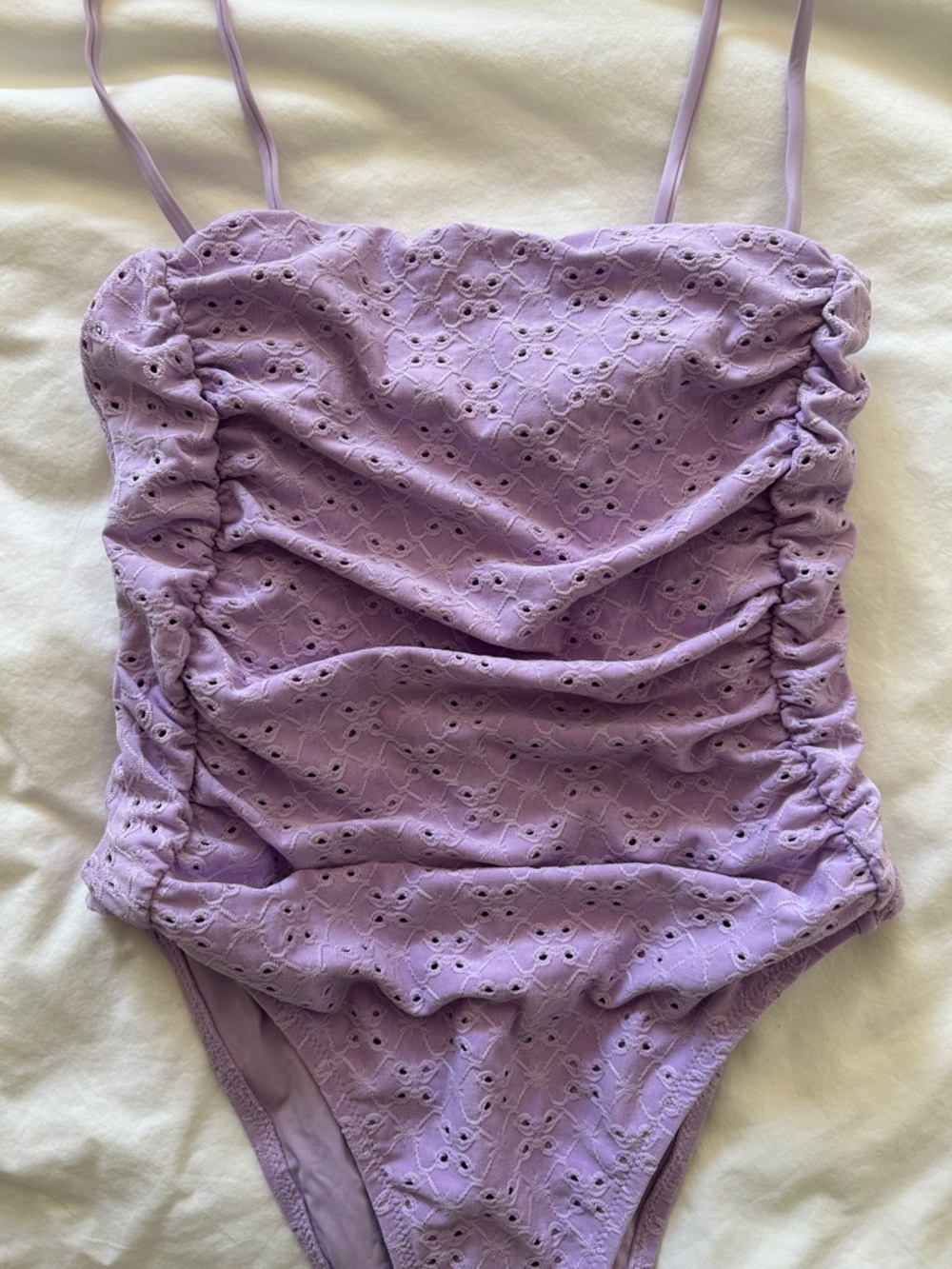 Free People Rhythm BRIGHTON EYELET SCRUNCHED ONE PIECE SWIMSUIT - Picture 12 of 16